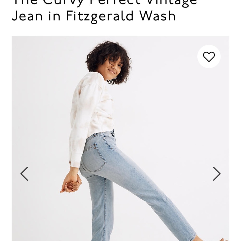 Madewell “Perfect Vintage Jean”